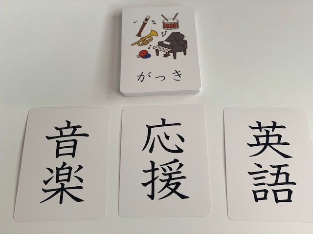 漢字カード（身近なもの③）